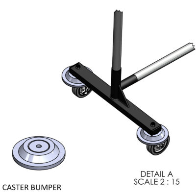 Railex Rolling Rack Bumper Detail