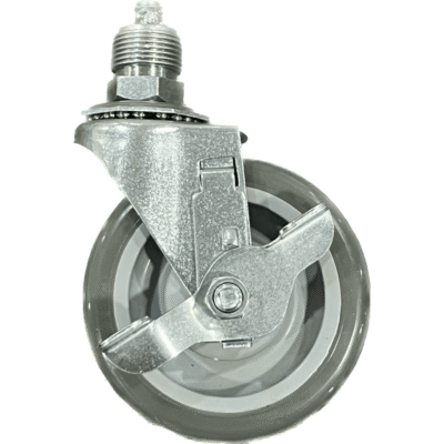 4" Caster with 3/4" Pipe-Stem Attachment (with brake)